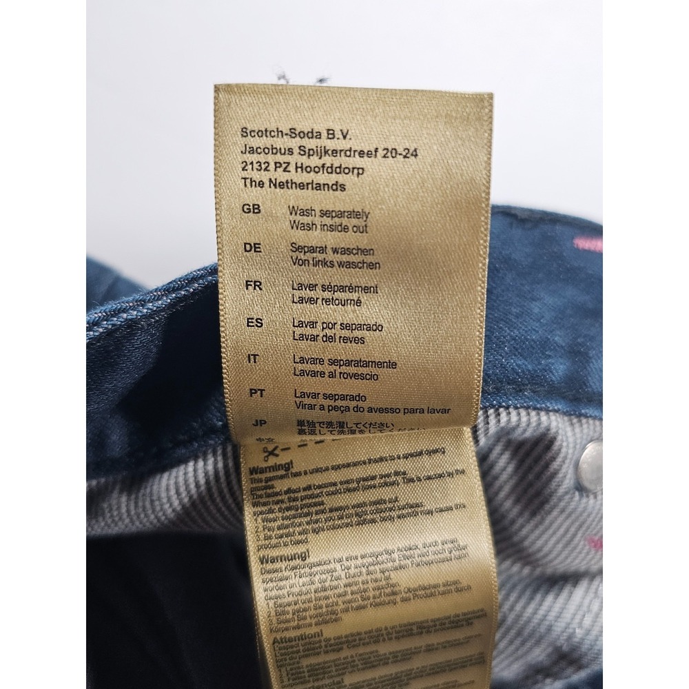 Scotch And Soda Men's Jeans 31x32 Ralston Blauw Preppy - Picture 15 of 15
